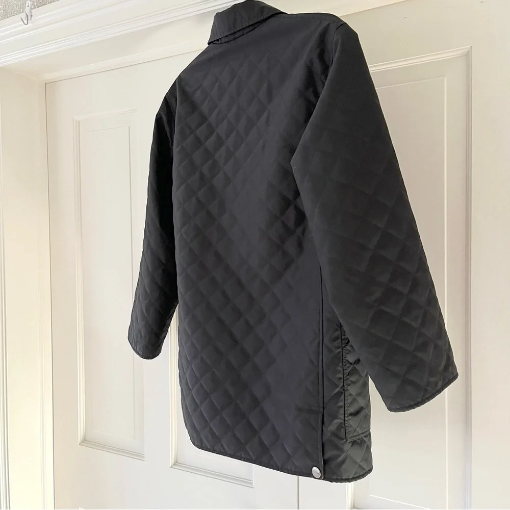 Ferragamo black quilted jacket S - Picture 14 of 16